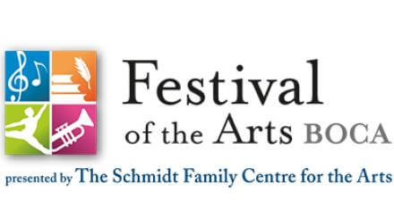 Logotipo do Festival of the Arts Boca