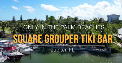Square Grouper Tiki Bar | Somente em Palm Beaches 🧉