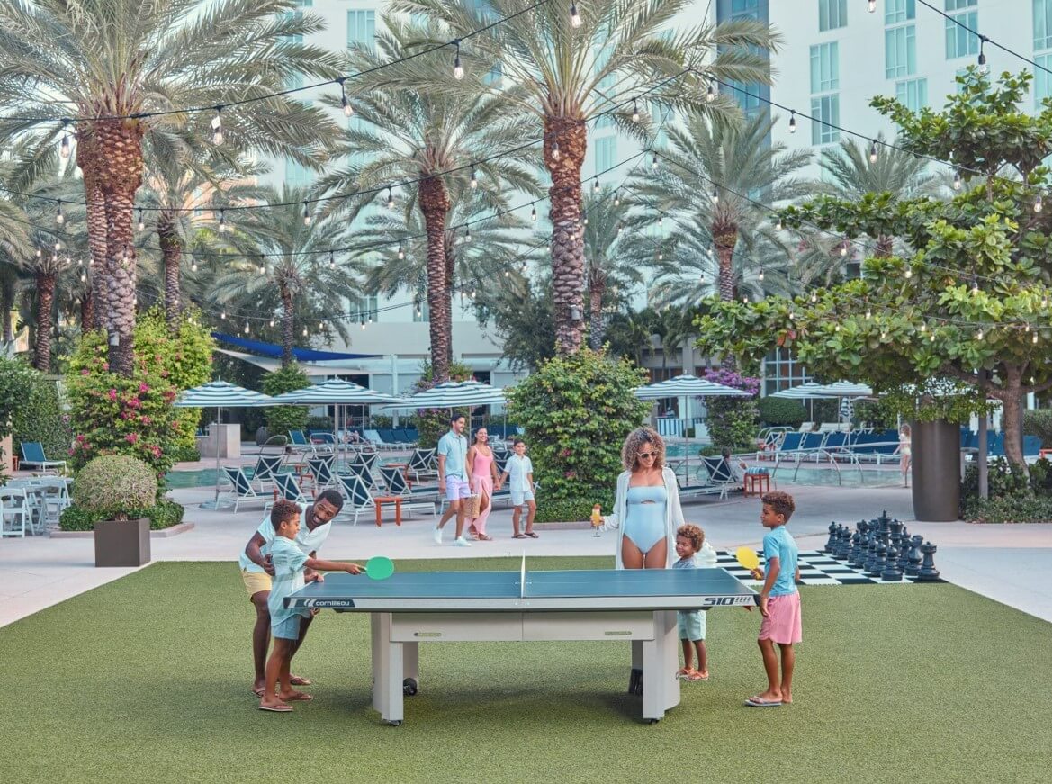 Familienspiele im Hilton West Palm Beach