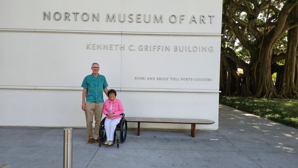 Rosemarie e Mark no Norton Museum of Art