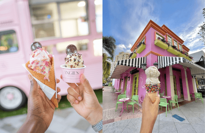 Angie's epicurean ice cream and Sloan's Ice cream