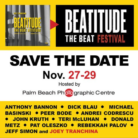 Flugblatt des Palm Beach Photographic Center für das BEATITUDE Festival